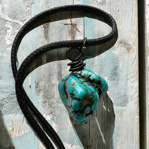5 For $25💫Santa Fe Boho Turquoise Magnesite Stone Nugget Pendant Necklace - Picture 4 of 6